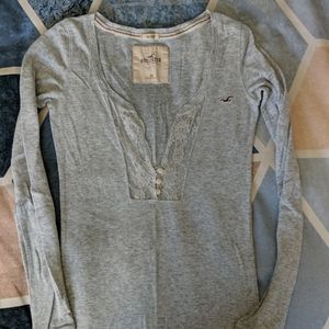 Gray Lacey Hollister Long Sleeve